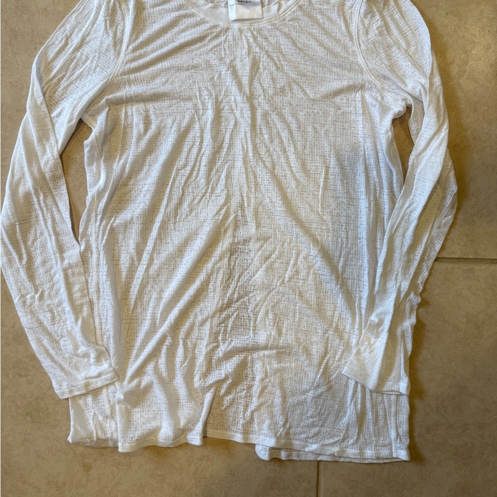 lululemon athletica White Long Sleeve Tee